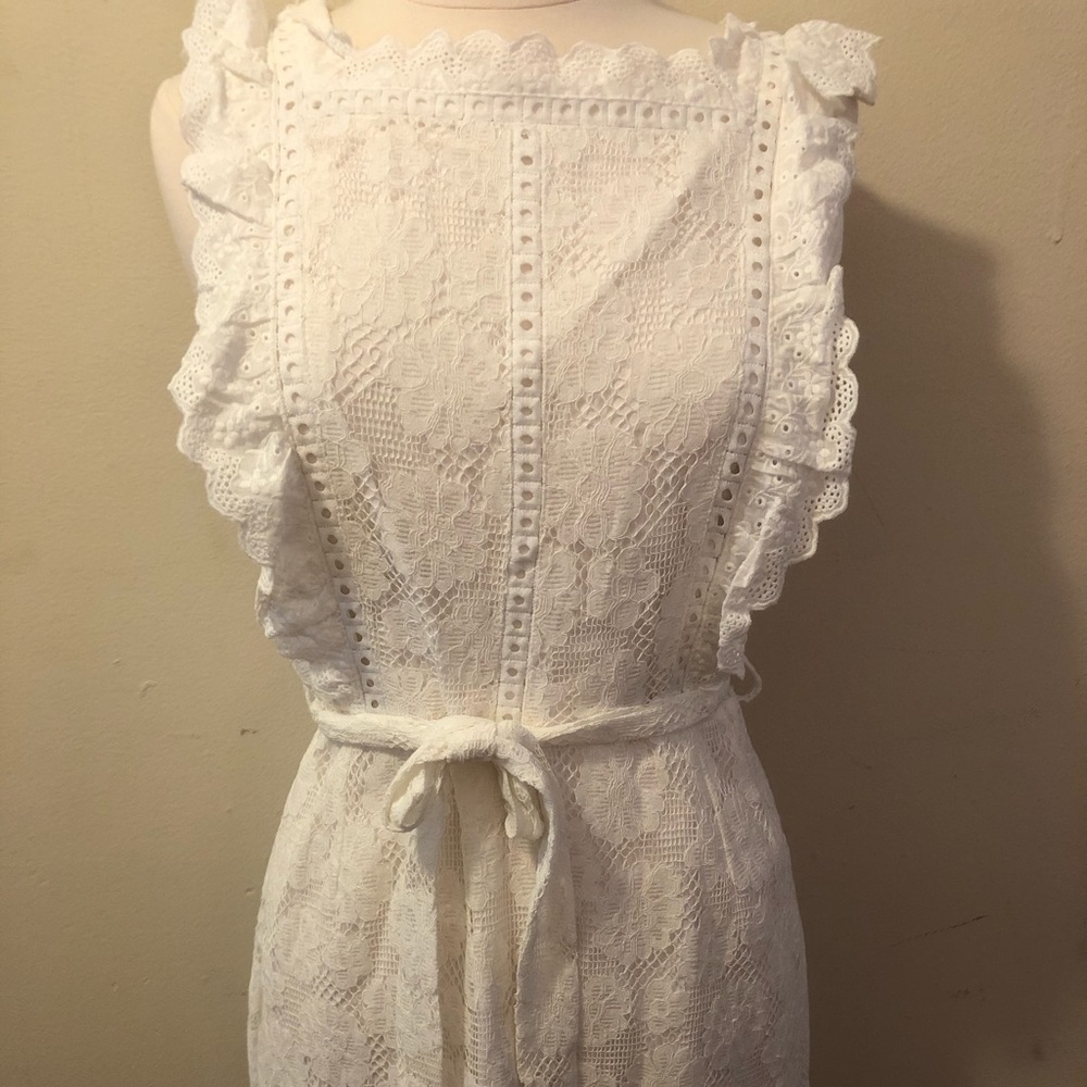 White lace dress